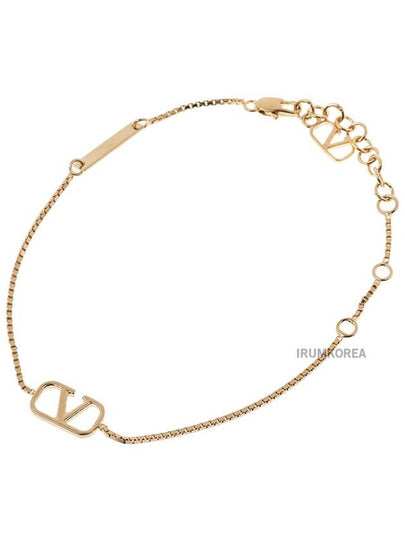 V logo signature metal bracelet gold - VALENTINO - BALAAN 2