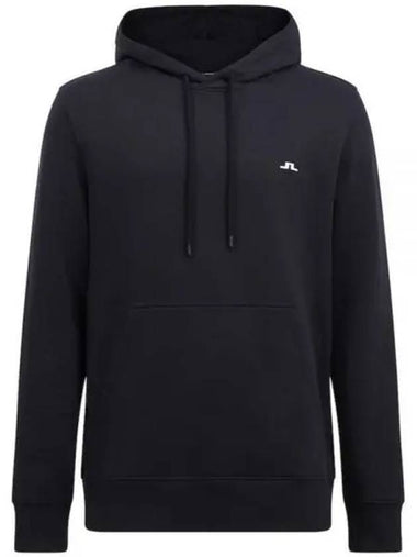 Cal Logo Print Hoodie Black - J.LINDEBERG - BALAAN 1