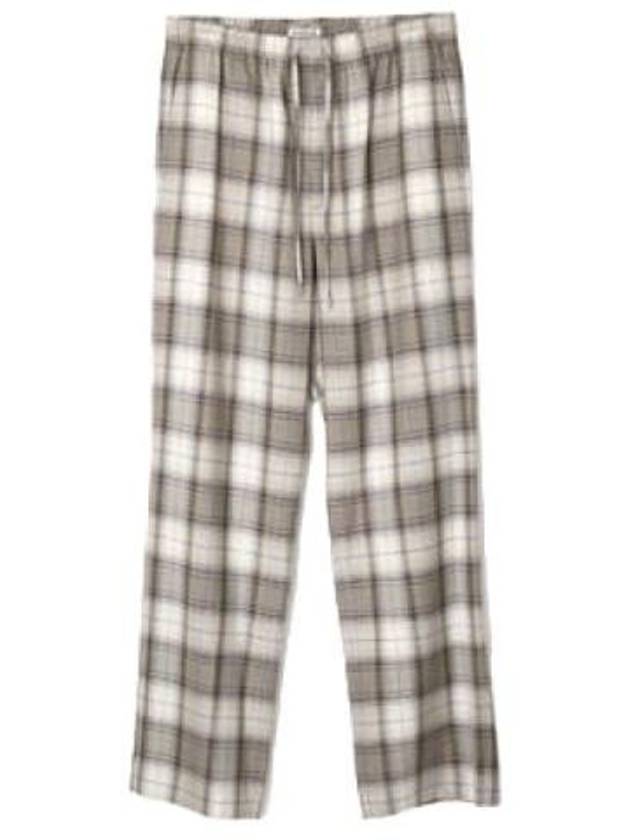 Pants Super Light Wool Check Easy Slacks - AURALEE - BALAAN 1