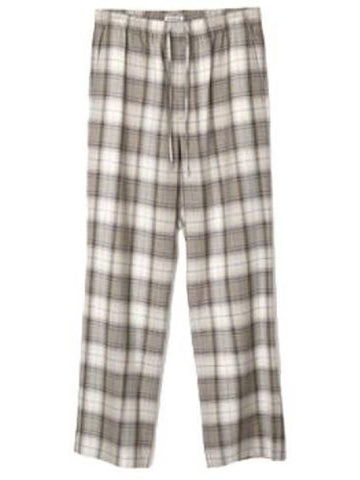 Pants Super Light Wool Check Easy Slacks - AURALEE - BALAAN 1