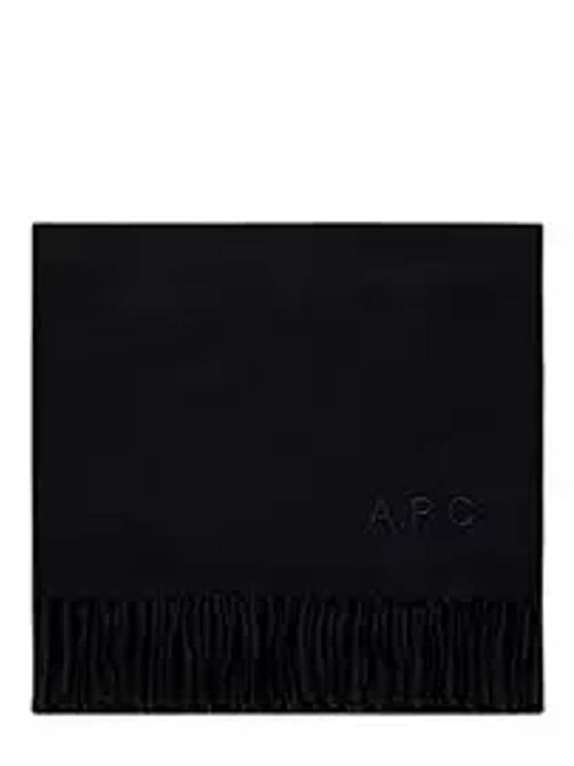 Ambroise Embroidered Muffler Black - A.P.C. - BALAAN 6