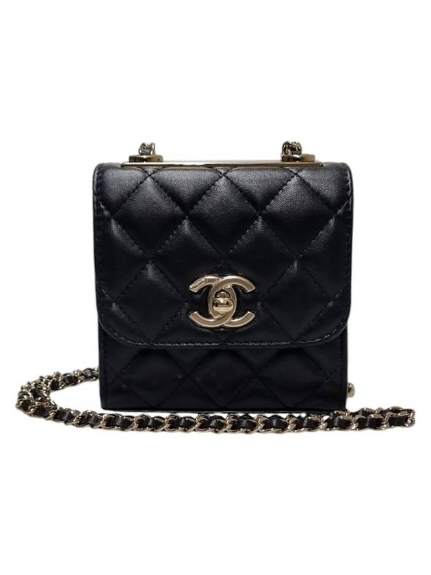 A81633 Black Lambskin Trend CC Mini Cross Bag - CHANEL - BALAAN 1