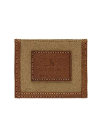 Canvas Card Case Beige - POLO RALPH LAUREN - BALAAN 1