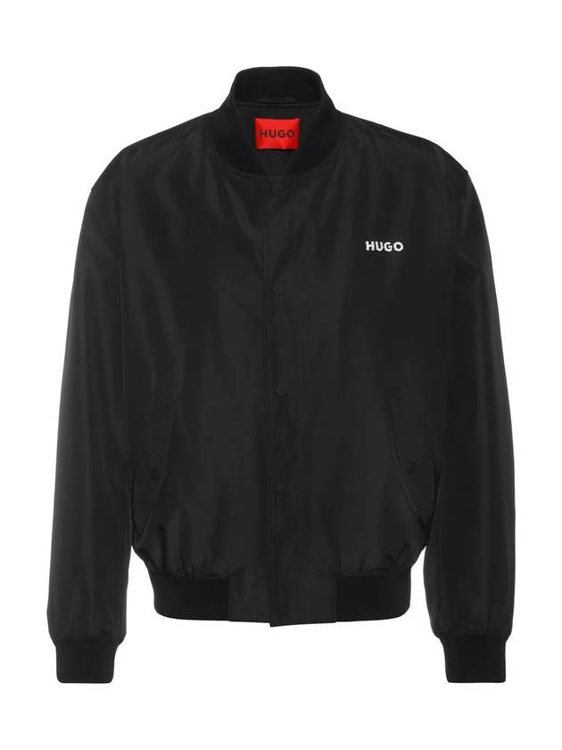 Men s Cyberbug Logo Bomber Jacket Black - HUGO BOSS - BALAAN 1