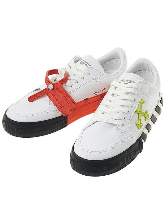 Vulcanized Low Top Sneakers White Lime - OFF WHITE - BALAAN.