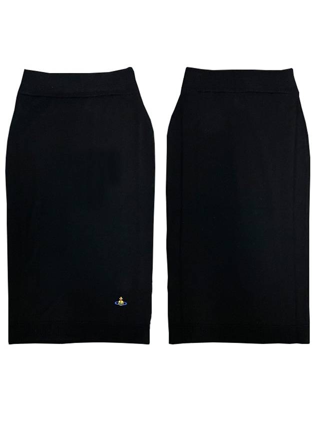 Women's Bea Wool Knit Pencil Skirt Black - VIVIENNE WESTWOOD - BALAAN 2