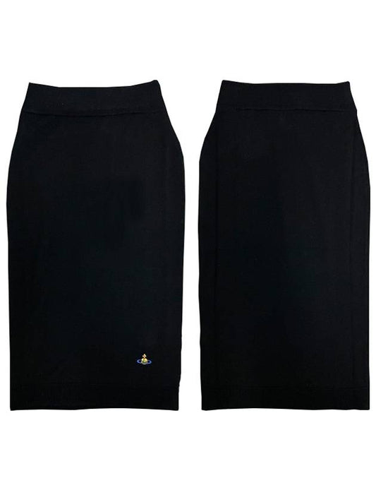 Women's Bea Wool Knit Pencil Skirt Black - VIVIENNE WESTWOOD - BALAAN 2