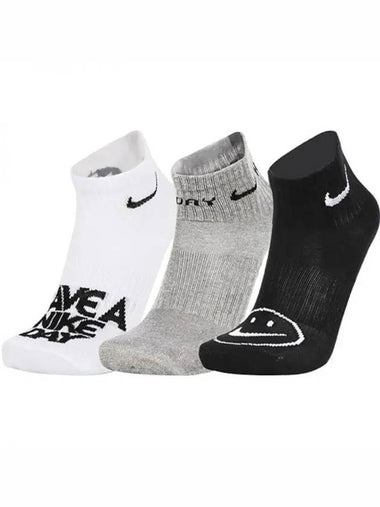 Y Sports Socks Everyday Lightweight Ankle 3 Pack CU8129 902 Domestic Product GQN124012239042 - NIKE - BALAAN 1