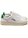 Medalist Green Tab Leather Low Top Sneakers White - AUTRY - BALAAN 5