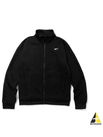 DMX STRETCH Pique Track Jacket Black HG6717 - REEBOK - BALAAN 1