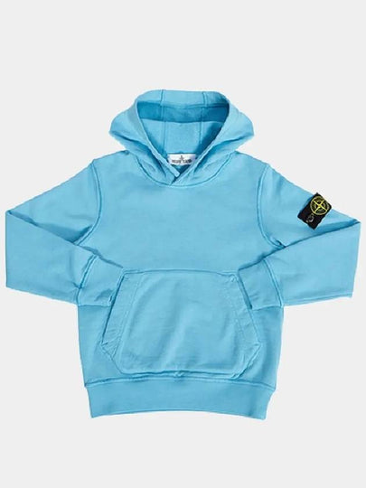 Kids Wappen Patch Hoodie Aqua - STONE ISLAND - BALAAN 2