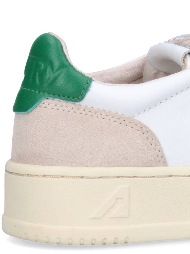 Medalist Suede Green Tab Low Top Sneakers White Beige - AUTRY - BALAAN 5