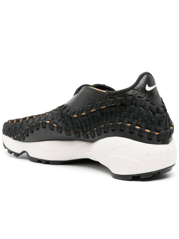 Air Footscape Woven PRM Low Top Sneakers Black Pale Ivory - NIKE - BALAAN 4