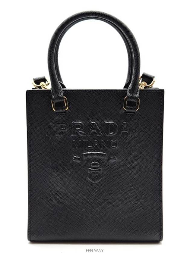 Saffiano Mini Tote and Crossbody Bag 1BA333 - PRADA - BALAAN 1