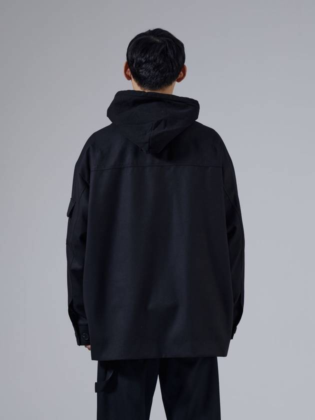 Wool Broken Cargo Jacket Black - UNNORM IS DEAD - BALAAN 4