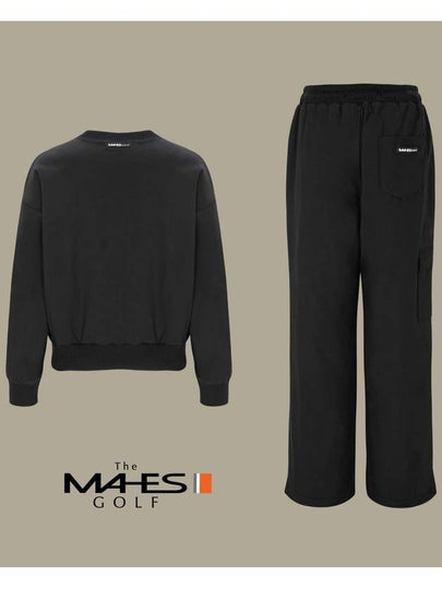 Women s Long Sleeve T Shirt Black Label Fleece Lining Woven Stretch Warm up Set GT60713 GPW8182 - MAHES - BALAAN 2