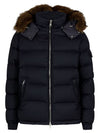 Allemand Hood Fur Down Padding Navy - MONCLER - BALAAN.