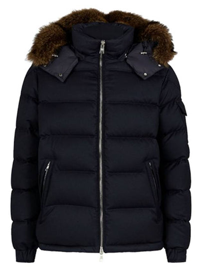 Allemand Hooded Fur Down Padding Navy - MONCLER - BALAAN 2