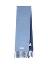 Logo Alpaca Mohair Scarf Blue - MARNI - BALAAN 1