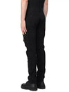 Stretch Satin Cargo Straight Pants Black - CP COMPANY - BALAAN 4