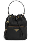 Duet Re-Nylon Bucket Bag Black Gold - PRADA - BALAAN 2