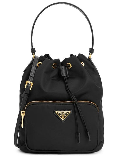 Duet Re-Nylon Bucket Bag Black - PRADA - BALAAN 2