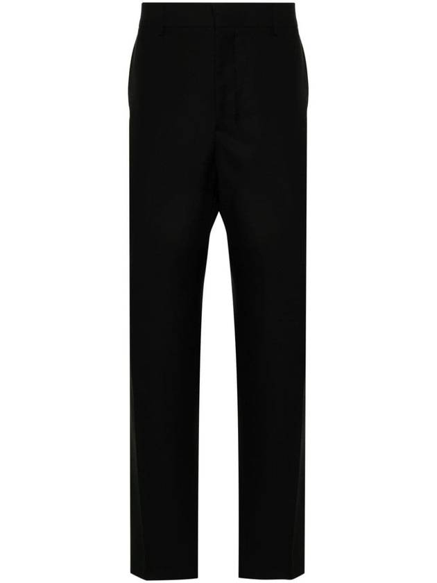 Tailored Virgin Wool Straight Pants Black - AMI - BALAAN 2