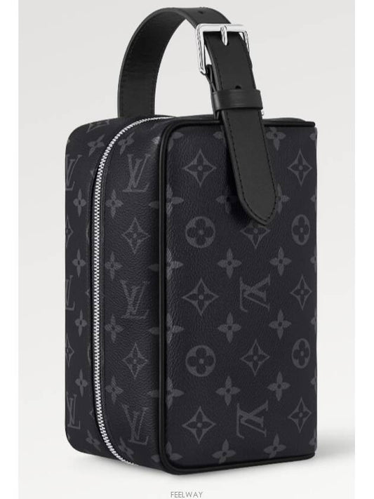 Trousse Toilette Locker Dopp Kit Monogram Eclipse Pouch Bag Black - LOUIS VUITTON - BALAAN 2