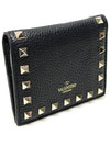 TW2P0R39VSH Black Stampa Alce Calfskin Rockstud Bicycle Wallet - VALENTINO - BALAAN 2