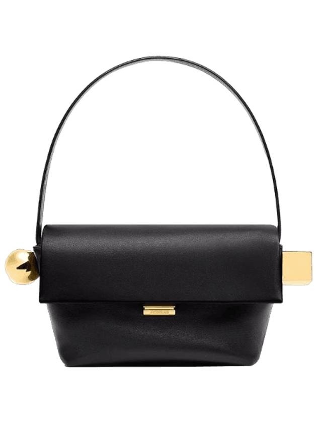 The Ronde Carre Shoulder Bag Black - JACQUEMUS - BALAAN 1