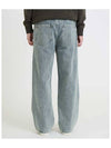 One tuck wide fit denim pants LIGHT WASHED BLUE - BLACKBROWN - BALAAN 3