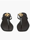 Roxanne Jelly Logo Flip Flops Black - TORY BURCH - BALAAN 4