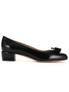 Vara Bow Patent Pumps Black - SALVATORE FERRAGAMO - BALAAN 3