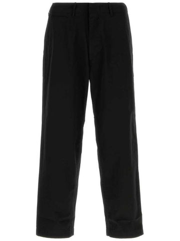 Chino Straight Pants Black - NANAMICA - BALAAN 1