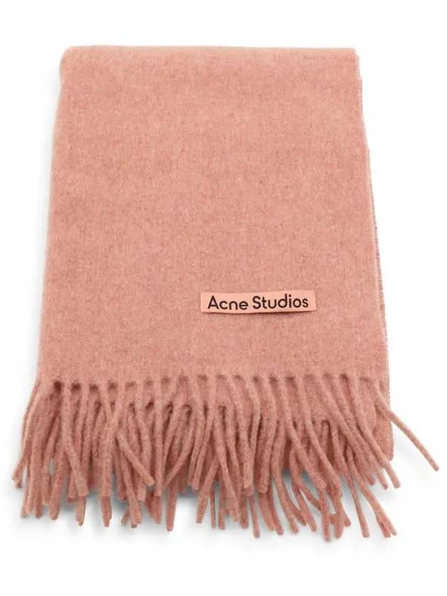 Wool Fringe Scarf Rose Melange - ACNE STUDIOS - BALAAN 2