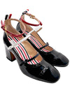 Soft Patent Bow Strap Court Pumps Black - THOM BROWNE - BALAAN 2