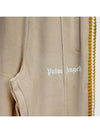 Men's Logo CHENILL Track Pants CA054F19469007 4701 ECRU WHITE PLC007ec - PALM ANGELS - BALAAN 5