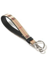 Monogram Motif Check Key Holder Beige - BURBERRY - BALAAN.