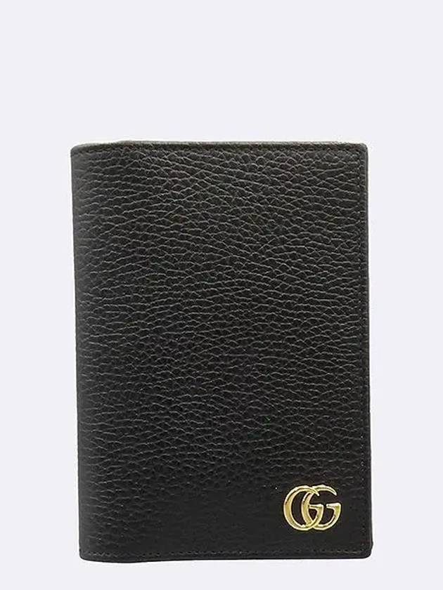 598588 Black leather GG Marmont passport wallet - GUCCI - BALAAN 2