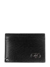 Double Gancini Leather Card Wallet Black - SALVATORE FERRAGAMO - BALAAN 2