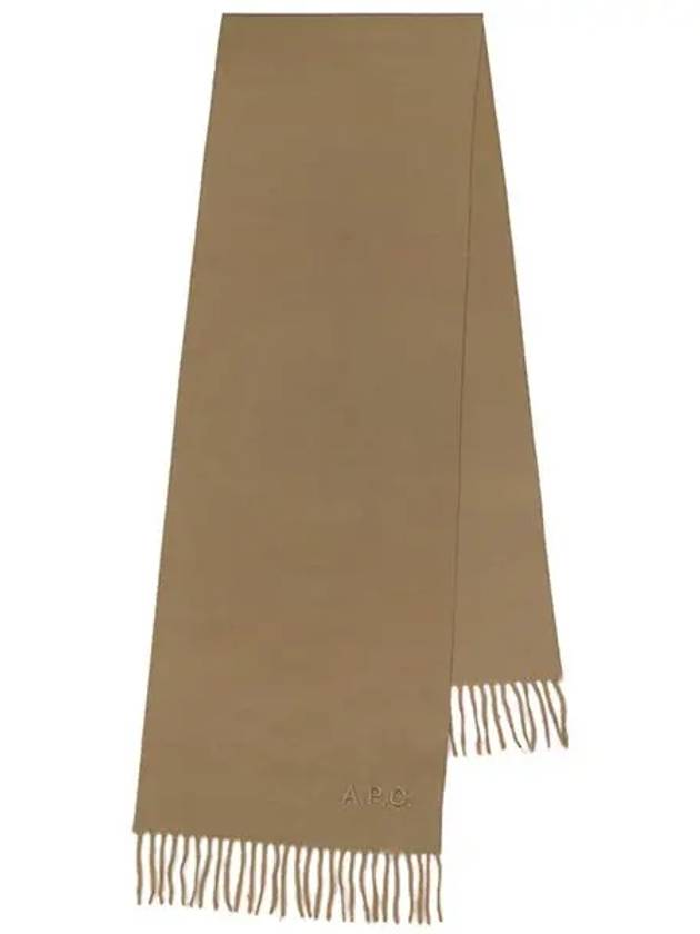 Ambroise Embroidered Muffler Camel - A.P.C. - BALAAN 3