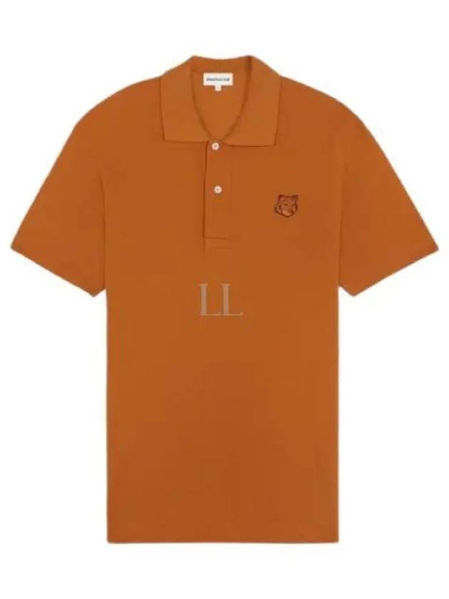 Bold Fox Head Patch Comfort Polo Shirt Orange - MAISON KITSUNE - BALAAN 2