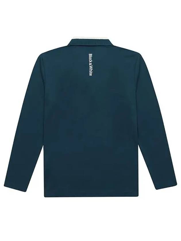 Variant Yokoeri Half Zip Up T-Shirt 9103GXSPBLUE GREEN - BLACK&WHITE - BALAAN 2