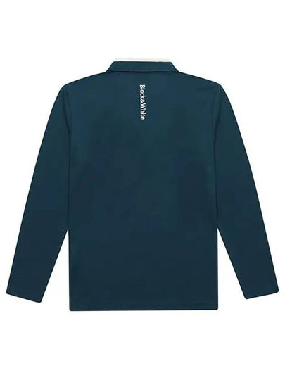 Variant Yokoeri Half Zip Up T-Shirt 9103GXSPBLUE GREEN - BLACK&WHITE - BALAAN 2