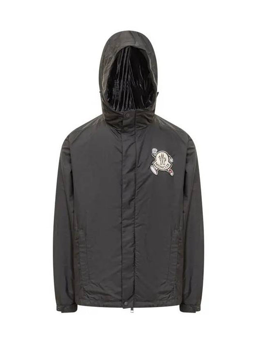 Guirre Rain Jacket Black - MONCLER - BALAAN 2