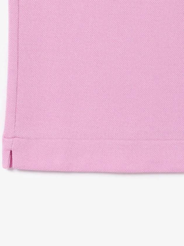 Men's Logo Classic Fit Cotton Short Sleeve Polo Shirt Pink - LACOSTE - BALAAN 3