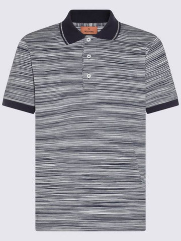 Missoni Grey Cotton Polo Shirt - MISSONI - BALAAN 1