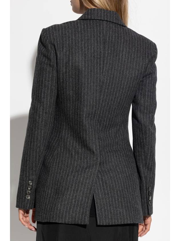 Ami Alexandre Mattiussi Wool Blazer, Women's, Grey - AMI - BALAAN 4