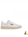 Dallas White Tab Leather Low Top Sneakers White - AUTRY - BALAAN 2