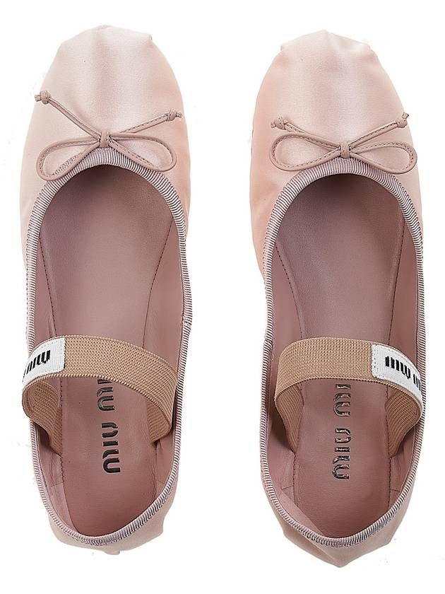 Satin Ballerinas Pink - MIU MIU - BALAAN 7